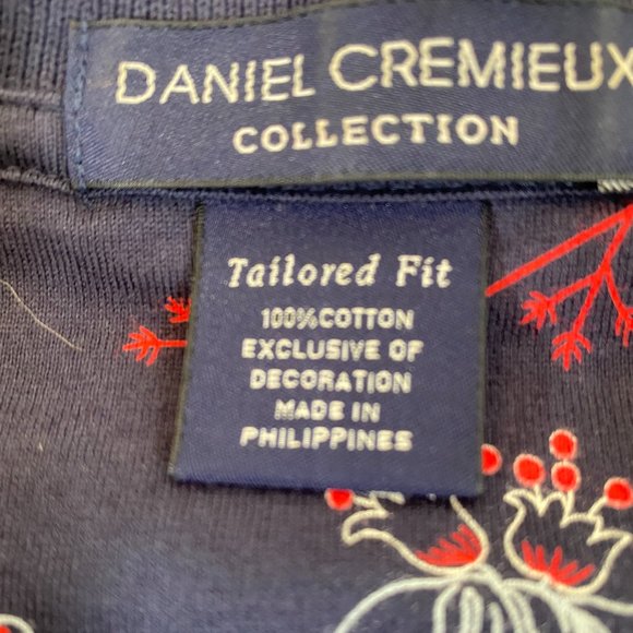 Daniel Cremieux Red White Blue Short Sleeve Shirt NWOT Men's Size Large - Picture 12 of 13